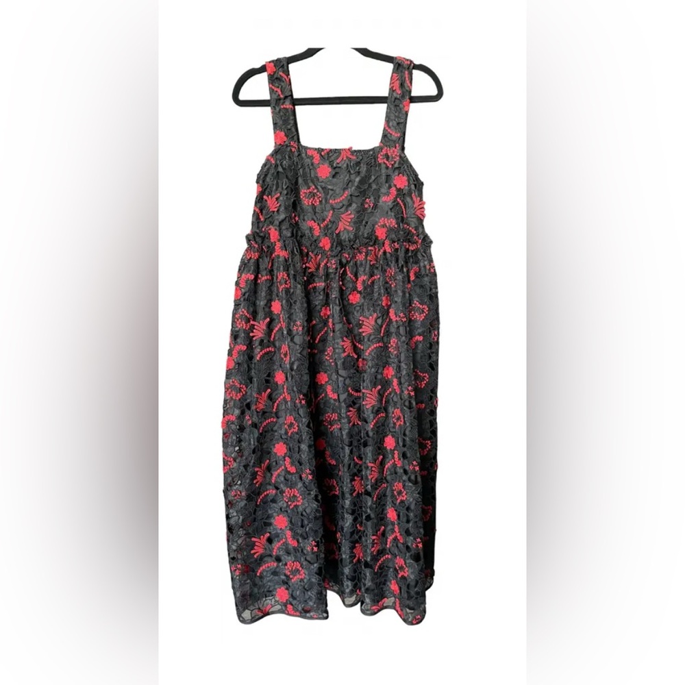 Shrimps black and red lace dress